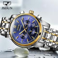 Men Watch Top Luxury Brand JSDUN 8750 Men Automatic Mechanical WristWatch  Men Business Classic Stainless Steel Band Clock
